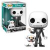 Funko POP! Vinyl Figure - Jack Skellington with Zero (10-Inch) (Mint)