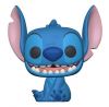 Funko POP! Vinyl Figure - Smiling Seated Stitch (10-Inch) (Mint)