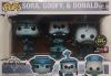 Funko POP! Vinyl Figure - Sora, Goofy, & Donald (Tron 3-Pack) (Glow in the Dark) CHASE (Mint)