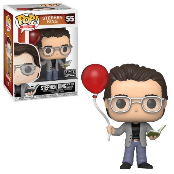 stephen king with balloon funko