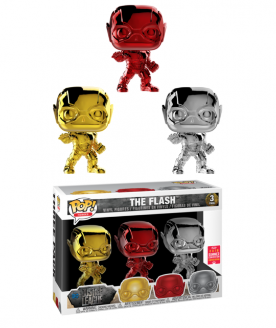 Funko POP Vinyl Figure The Flash Justice League Chrome 3