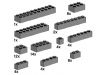 LEGO - Assorted Dark Grey Bricks 10146 - (New & Sealed)