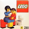 LEGO - Mother and baby with dog 211 - (New & Sealed)