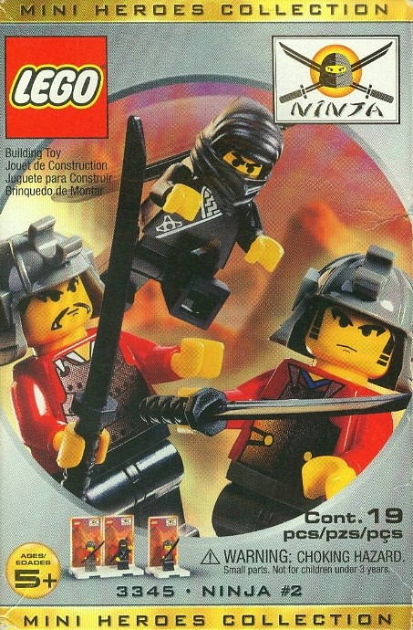 LEGO Three Minifig Pack Ninja #2 3345 (New Sealed