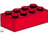 LEGO - 2x4 Red Bricks 3462 - (New & Sealed)