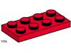 LEGO - 2x4 Red Plates 3485 - (New & Sealed)