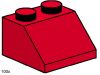 LEGO - 2x2 Roof Tiles Steep Sloped Red 3496 - (New & Sealed)