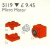 LEGO - Micro Motor 9V 5119 - (New & Sealed)