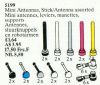LEGO - Mini Antennas, Assorted Sticks and Antennas 5199 - (New & Sealed)