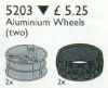 LEGO - Technic Alloy Wheels (and Tyres) 5203 - (New & Sealed)