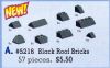 LEGO - Black Roof Bricks Assorted 5216 - (New & Sealed)