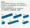 LEGO - 20 Technic Beams and Plates Blue 5232 - (New & Sealed)
