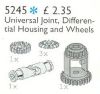 LEGO - Universal Joint, Differential Housing and Gear Wheels 5245 - (New & Sealed)