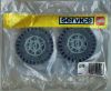 LEGO - 2 Tyres and Hubs 81 mm 5246 - (New & Sealed)