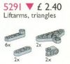 LEGO - Lift-Arms, Triangles 5291 - (New & Sealed)
