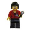 LEGO Minifigure - Alien Conquest - REPORTER with Microphone (Mint)