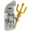 LEGO Minifigure - Atlantis - SHARK WARRIOR with Trident (Mint)