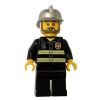 LEGO Minifigure - City - FIREFIGHTER (Gray Beard) (Mint)