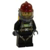 LEGO Minifigure - City - FIREFIGHTER (Reflective Suit & Air Tanks) (Mint)