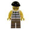 LEGO Minifigure - City - PRISONER (Torn Off Sleeves & Black Knit Cap) (Mint)