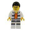 LEGO Minifigure - City - PRISONER (Orange Shirt & Black Hair) (Mint)