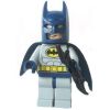 LEGO Minifigure - DC Comics Super Heroes - BATMAN with Cape & Batarang (Gray Suit & Blue Cowl) (Mint