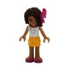 LEGO Minifigure - Friends - ANDREA (Yellow Skirt & Pink Bow) (Mint)