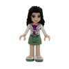 LEGO Minifigure - Friends - EMMA (Green Skirt & White Jacket over Magenta Top) (Mint)