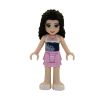 LEGO Minifigure - Friends - EMMA (Pink Skirt & Blue Flower Top) (Mint)