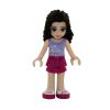 LEGO Minifigure - Friends - EMMA (Magenta Skirt & Purple Flower Top) (Mint)