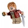 LEGO Minifigure - The Hobbit - BILBO BAGGINS with Ring & Sword (Red Jacket) (Mint)