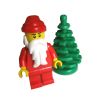 LEGO Minifigure - Holiday - SANTA CLAUS with Christmas Tree (Mint)