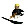 LEGO Minifigure - Harry Potter - DRACO MALFOY w/ Broom Wand & Snitch (Quidditch Uniform) (Mint)