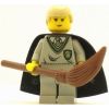LEGO Minifigure - Harry Potter - DRACO MALFOY with Broom & Star Cape (Yellow Version) (Mint)