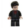LEGO Minifigure - Harry Potter - HARRY POTTER (Black Long Coat & Vest, Red Shirt) (Mint)