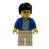 LEGO Minifigure - Harry Potter -HARRY POTTER in Bright Blue Shirt (Yellow Version) (Mint)
