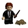 LEGO Minifigure - Harry Potter - RON WEASLEY w/ Scabbers & Wand (Mint)