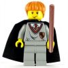 LEGO Minifigure - Harry Potter - RON WEASLEY with Wand in Gryffindor Sweater (Yellow Version) (Mint)