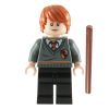 LEGO Minifigure - Harry Potter - RON WEASLEY with Wand in Gryffindor Sweater (Mint)