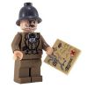 LEGO Minifigure - Indiana Jones - PROFESSOR HENRY JONES Sr. with Hat & Map (Mint)