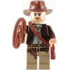 LEGO Minifigure - Indiana Jones - INDIANA JONES with Hat, Whip & Satchel (Mint)