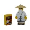 LEGO Minifigure - LEGO Ninjago Movie - MASTER WU w/ Corn Flakes Box (Mint)