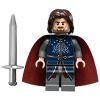 LEGO Minifigure - Lord of the Rings - KING ARAGORN with Sword (Blue Armor) (Mint)