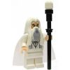 LEGO Minifigure - Lord of the Rings - SARUMAN the White with Staff (Mint)