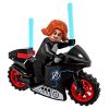 LEGO Minifigure - Marvel Super Heroes - BLACK WIDOW on Motorcycle (Mint)
