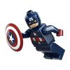 LEGO Minifigure - Marvel Super Heroes - CAPTAIN AMERICA with Shield (Dark Blue) (Mint)