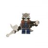 LEGO Minifigure - Marvel Comics Super Heroes - ROCKET RACCOON w/ Pistols (Dark Blue Outfit) (Mint)