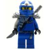 LEGO Minifigure - Ninjago - JAY ZX the Blue Ninja with Katana & Shoulder Armor (Mint)