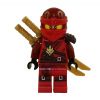 LEGO Minifigure - Ninjago - KAI the Red Ninja with Dual Gold Swords (Mint)