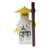 LEGO Minifigure - Ninjago - SENSEI WU with Staff & Hat (Mint)
